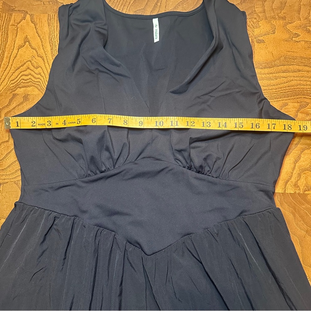 Halara Black Sleeveless Maxi Dress, Built-in Bra, Comfy, Sporty, Active - Picture 8 of 10